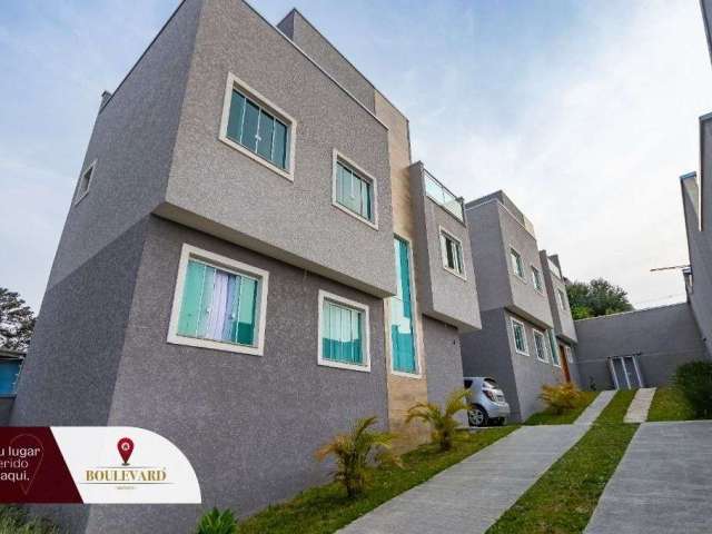 Sobrado semi-mobiliado no Residencial Malibu, com 3 dormitórios à venda, 94 m² por R$ 570.000 - Bairro Alto - Curitiba/PR