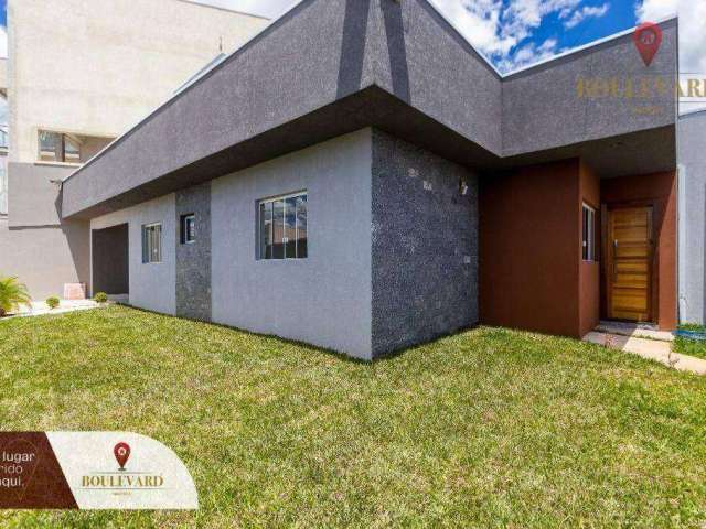 Casa térrea de esquina com quintal e 2 dormitórios à venda, 75 m² por R$ 495.000 - Jardim Cláudia - Pinhais/PR