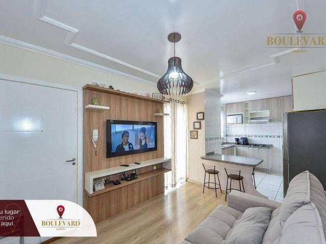 Apartamento semi-mobiliado no Condomínio Gold Coast com 2 dormitórios à venda, 48 m² por R$ 239.900 - Iná - São José dos Pinhais/PR