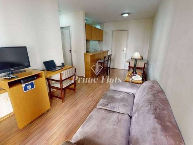 Flat disponível para venda no Flat London Residence Service no Jardim Paulista, com 42m², 1 dormitório e 1 vaga