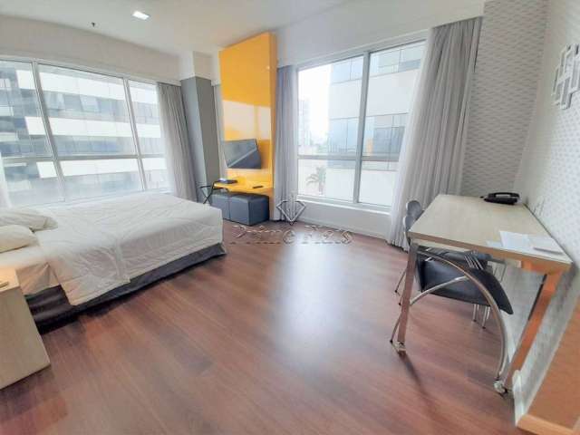 Flat disponível para locação no Wyndham Garden Convention Nortel, com 32m², 1 dormitório e 1 vaga