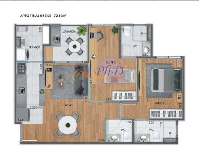 Apartamento a venda no Residencial Vallis