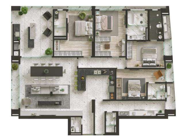 APARTAMENTO no AMÉRICA com 4 quartos para VENDA, 219 m²