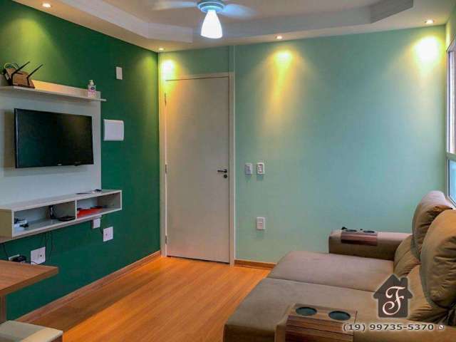 Apartamento com 2 quartos à venda na Rua Professora Amália de Arruda Legendre Martini, 1426, Jardim do Lago Continuação, Campinas, 44 m2 por R$ 210.000