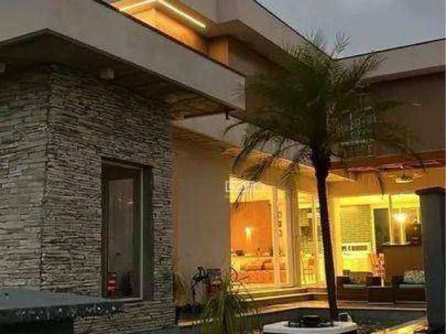 Casa com 3 suites, sendo uma master à venda, 315 m² por R$ 2.120.000 - Terras do Cancioneiro - Paulínia/SP