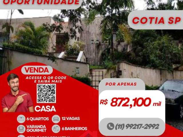 Casa para Venda em Cotia, Algarve, 6 dormitórios, 6 banheiros, 12 vagas