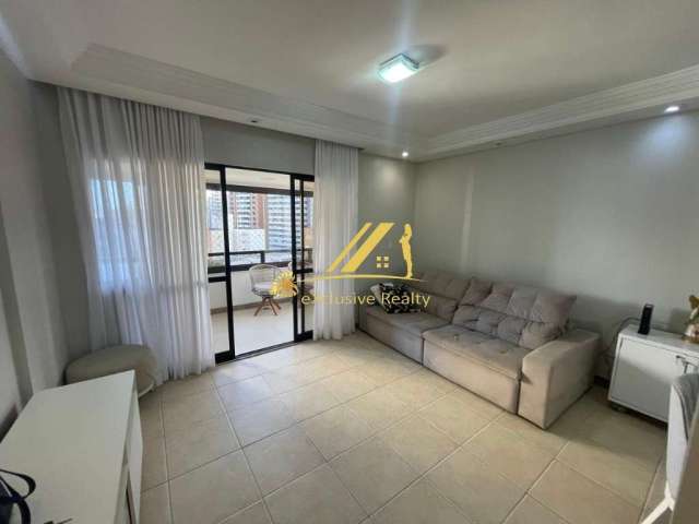 Apartamento super charmoso e agradável, 3 quartos, 2 suítes, com varanda e dependência completa. 107m2. Nascente. Mansão Rive Gauche. 2 vagas de garag