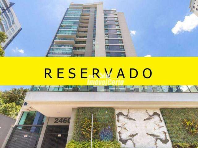 Apartamento mobiliado, com 3 suítes, andar alto,  à venda, 125 m² por R$ 1.690.000 - Ecoville - Curitiba/PR