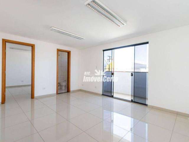 Sala para alugar na Av. Iraí, 48 m² por R$ 1.795/mês - Weissópolis - Pinhais/PR