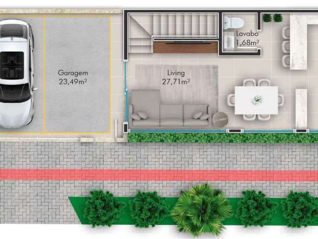 Sobrado em construção com 03 suítes à venda - Centro, Balneário Camboriú