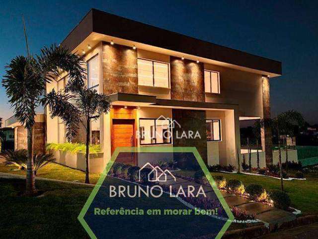 Casa com 4 dormitórios para alugar, 432 m² por R$ 14.459,17/mês - Condomínio Serra Verde - Igarapé/MG