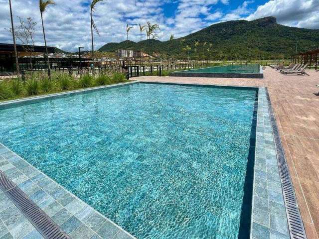 Terreno no Reserva da Pedra à venda com fundos lago e vista livre - Palhoça/SC .