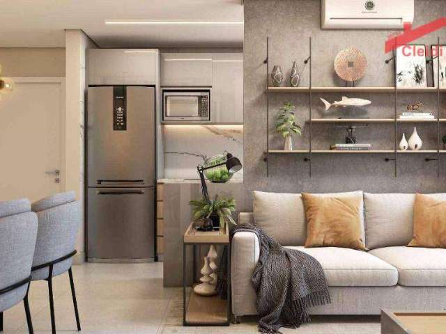 Apartamento com 2 dormitórios à venda, 45 m² por R$ 252.737,45 - Paranaguamirim - Joinville/SC