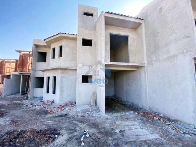 Sobrados em fase de construção na região do Vitória Régia, no Bairro CIC, com três quartos (um suíte), em excelente localização.