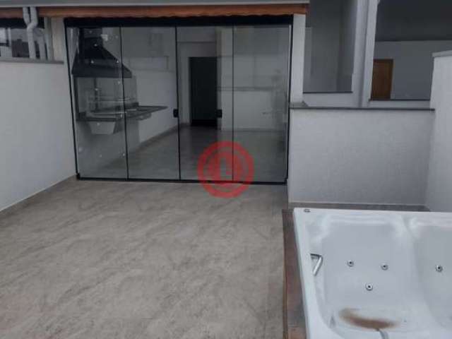 Cobertura duplex nova com elevador e pronto para morar! Bairro Paraíso em Santo André/SP, com 131m2, 3 quartos, 3 wc e 2 vagas de garagem!