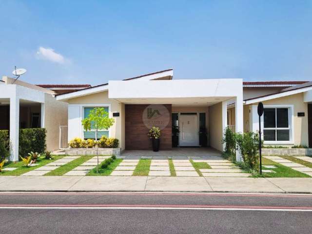 Casa nova com 3 quartos, sendo 2 suítes, condomínio Tales de Mileto, bairro Flores, Manaus-AM.