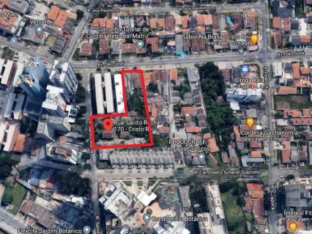 Terreno à venda na Rua Sanito Rocha, 170, Jardim Botânico, Curitiba por R$ 12.000.000