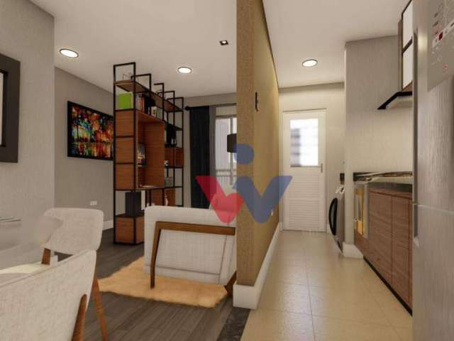 Apartamento com 2 dormitórios à venda, 52 m² por R$ 431.079,11 - Santa Quitéria - Curitiba/PR