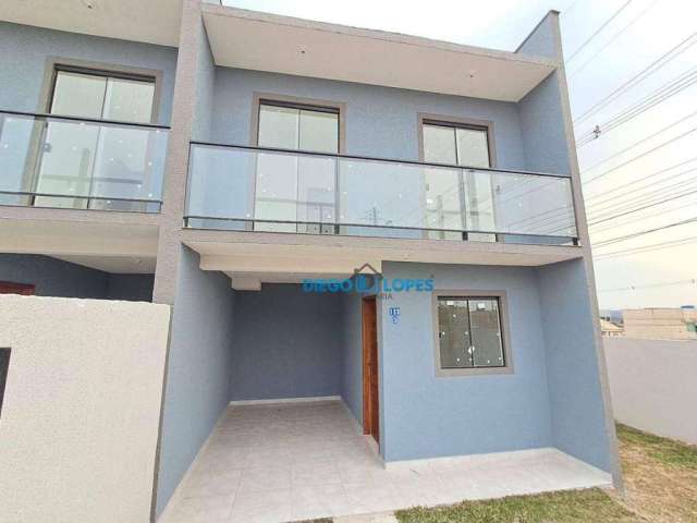 Sobrado com 3 dormitórios à venda, 70 m² por R$ 340.000 - Campo de Santana - Curitiba/PR