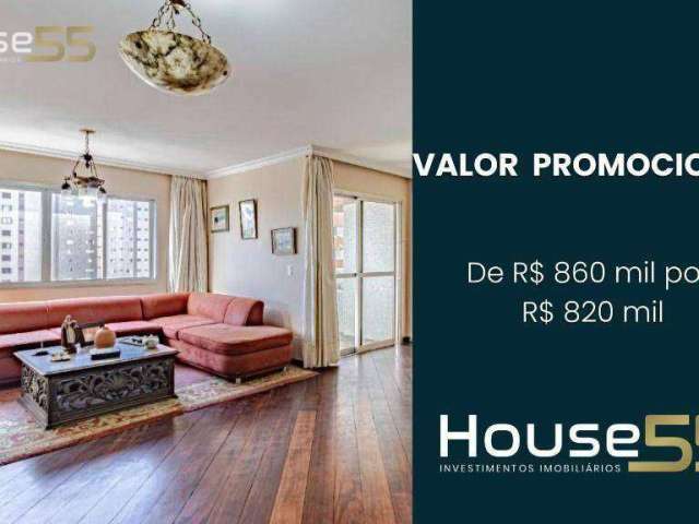 Apartamento com 3 dormitórios à venda, 158 m² por R$ 820.000,00 - Rebouças - Curitiba/PR