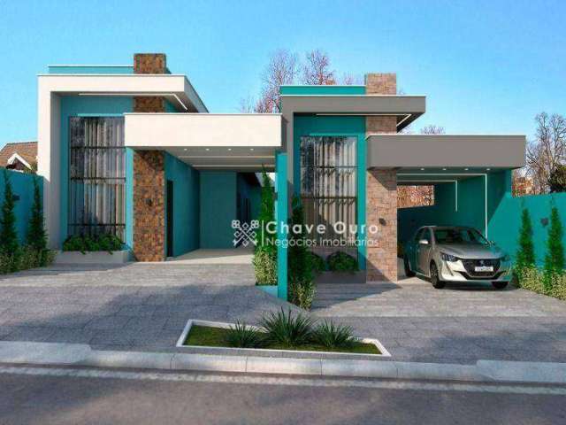 Casa com 3 dormitórios à venda, 126 m² por R$ 650.000,00 - Veredas - Cascavel/PR