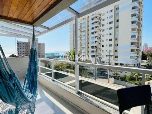 Apartamento vista mar com 3 dormitórios em Barreiros, São José