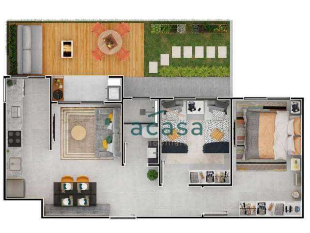 Apartamento Garden com 2 dormitórios à venda por R$ 240.000,00 - Floresta - Cascavel/PR