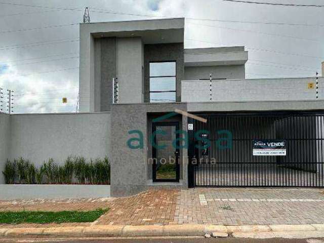 Sobrado com 3 suítes e 1 dormitório à venda, 184 m² por R$ 1.750.000 - Colinas Tropical - Cascavel/PR