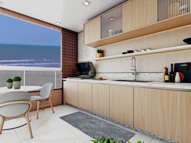 2 DORM - Entrada de 89mil | Saldo parcelado no boleto | Vista mar | Sacada gourmet | Lazer top*