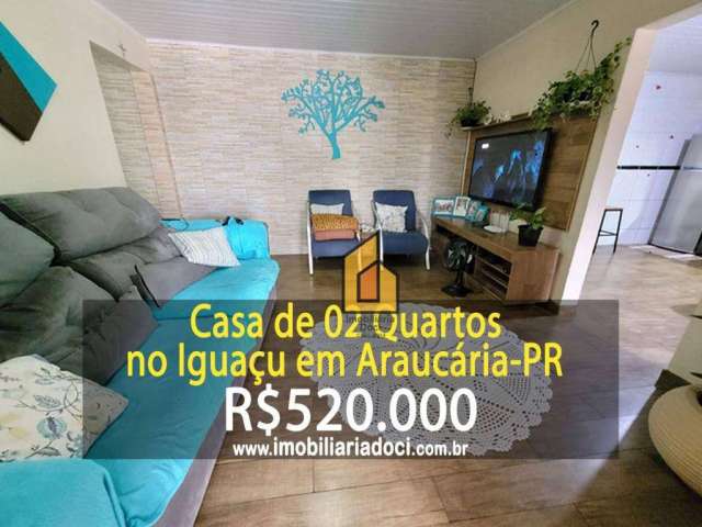 Casa de 02 Quartos no Iguaçu em Araucária-PR