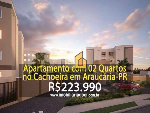 Apartamento com 2 dormitórios à venda, 40 m² por R$ 223.990,00 - Tindiquera - Araucária/PR