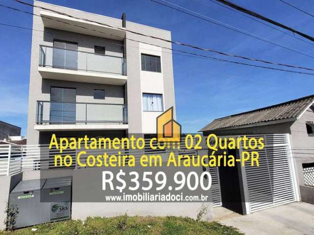 Apartamento com 2 dormitórios à venda, 46 m² por R$ 359.900,00 - Costeira - Araucária/PR