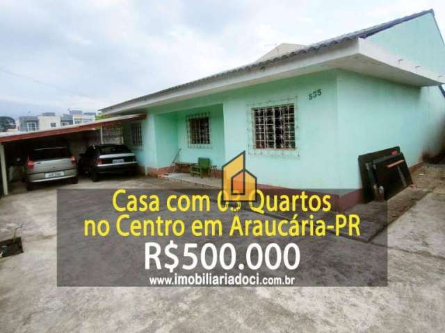 Casa com 3 dormitórios à venda, 95 m² por R$ 500.000,00 - Centro - Araucária/PR