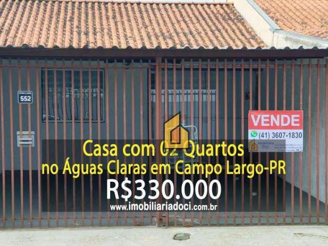 Casa com 2 dormitórios à venda, 79 m² por R$ 330.000,00 - Águas Claras - Campo Largo/PR