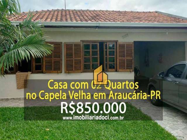 Casa com 2 dormitórios à venda, 170 m² por R$ 850.000,00 - Capela Velha - Araucária/PR