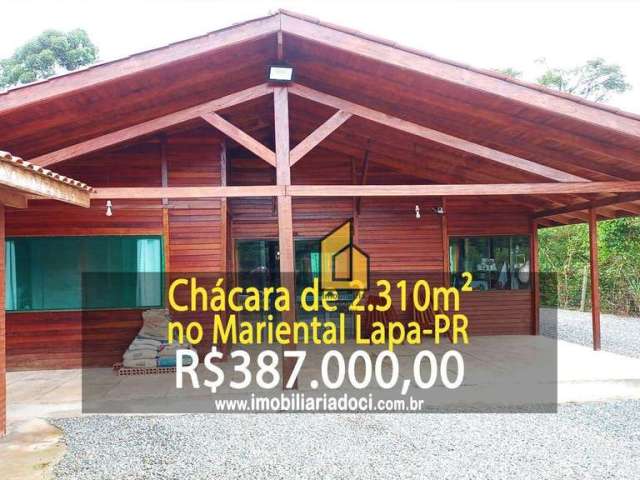 Chácara de 2.310m² no Mariental na Lapa-PR  - A venda por R$387.000,00