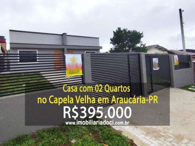 Casa com 02 Quartos no Capela Velha em Araucária-PR  - A venda por R$395.000,00