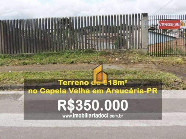 Terreno a Venda no Bairro Capela Velha por R$400.000,00