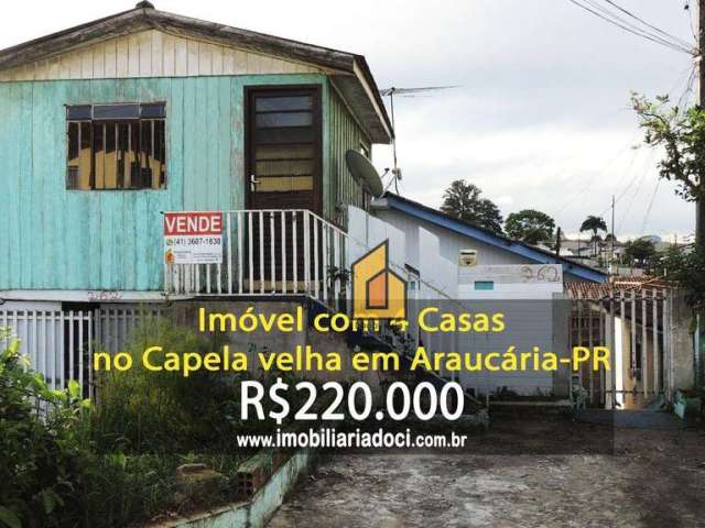 Casa com 2 dormitórios à venda, 132 m² por R$ 220.000,00 - Capela Velha - Araucária/PR