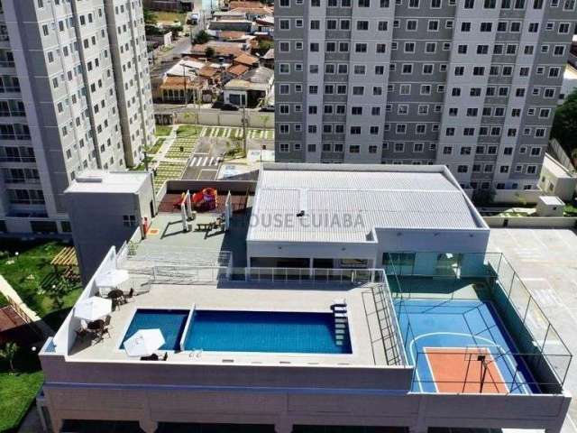 Apartamento 2/4 com sacada e sol da manhã - Próximo Arena Pantanal