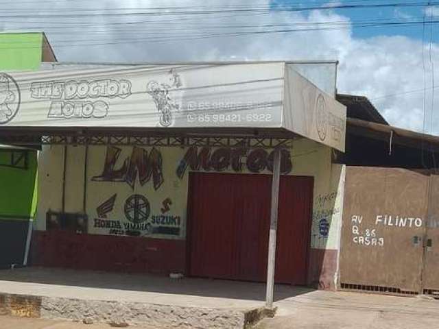 Vendo Casa com Barracão Comercial na Frente, na Filinto Muller em Várzea Grande