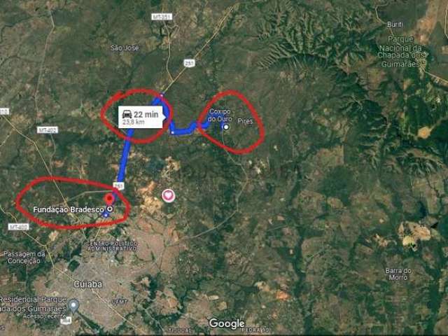 Chácara com 3 hectares na região do Coxipó do ouro