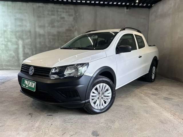 Volkswagen Saveiro Robust 1.6 Total Flex 8V CD  - Branca - 2021/2022