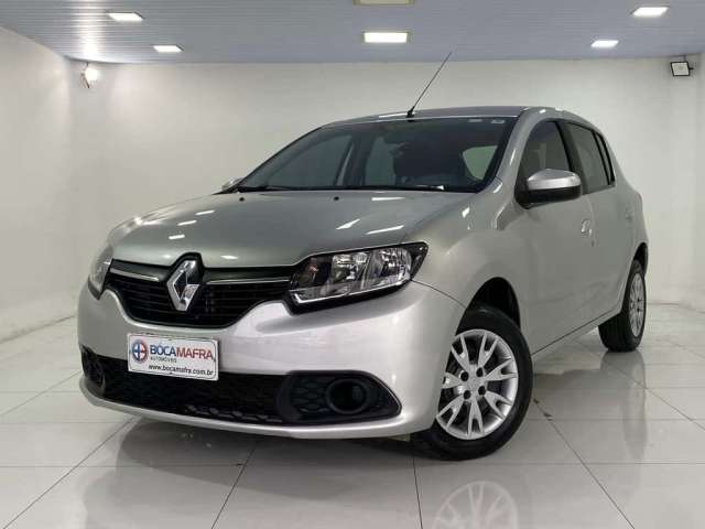 Renault Sandero Expression 1.0 Flex - Prata - 2015/2016