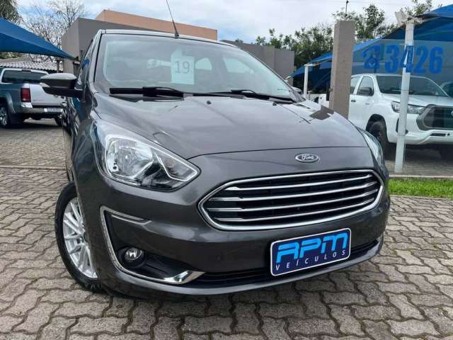 Ford KA 1.5 Sedan TITANIUM 12V Flex 4p Aut.  - Cinza - 2019/2019