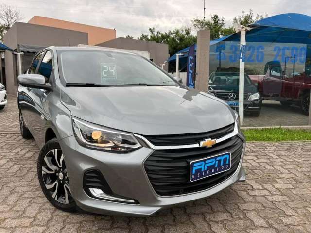 Chevrolet Onix HATCH PREM. 1.0 12V TB Flex 5p Aut.  - Prata - 2023/2024