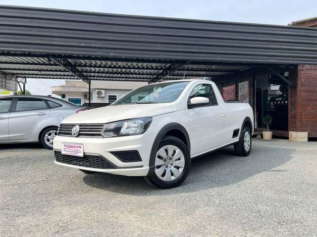 Volkswagen Saveiro Trendline 1.6 T.Flex 8V  - Branca - 2018/2018