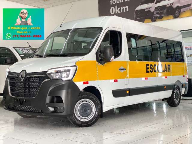 Renault - Master Escolar L3H2 24 lugares Pronta pra trabalhar Zero KM !!!