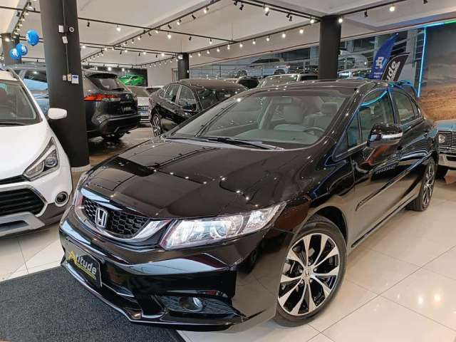 Honda Civic Sedan LXR 2.0 Flexone 16V Aut. 4p  - Preta - 2014/2015