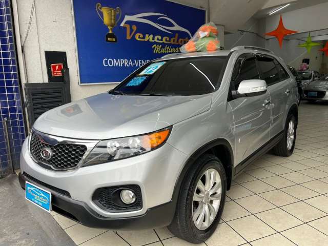 KIA SORENTO EX2  2012 AUTOMATICO BANCOS DE COURO KM BAIXO ACEITO CARRO NA TROCA  